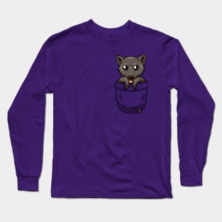 Cute Pocket Fruit Bat Long Sleeve T-Shirt